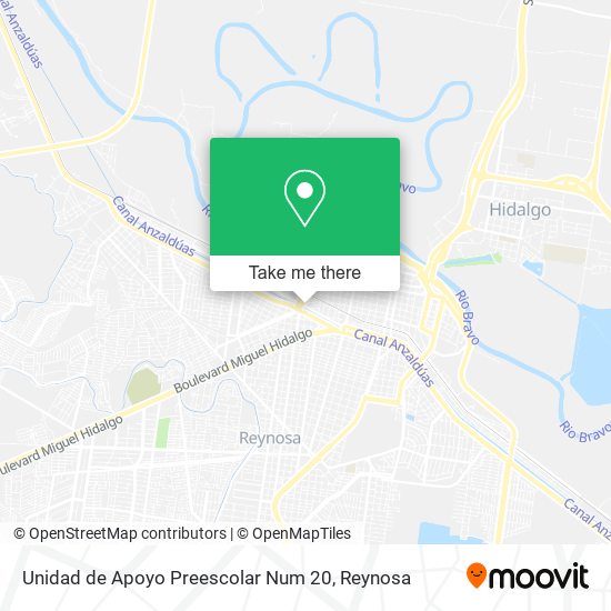 Unidad de Apoyo Preescolar Num 20 map