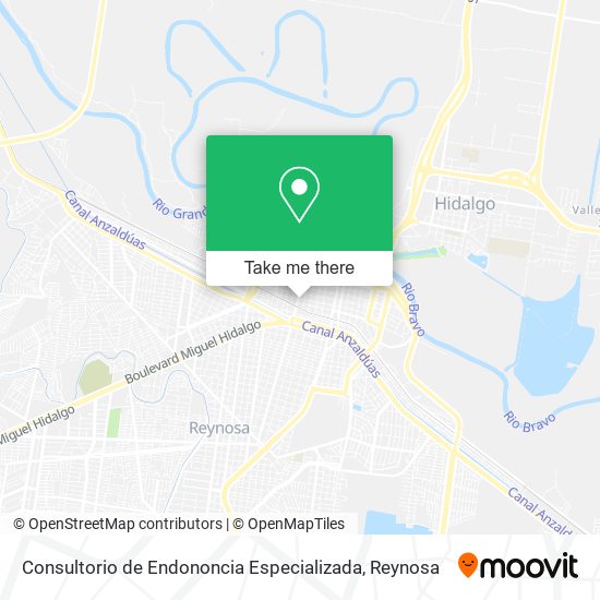 Mapa de Consultorio de Endononcia Especializada