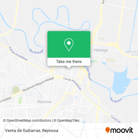 Venta de Guitarras map