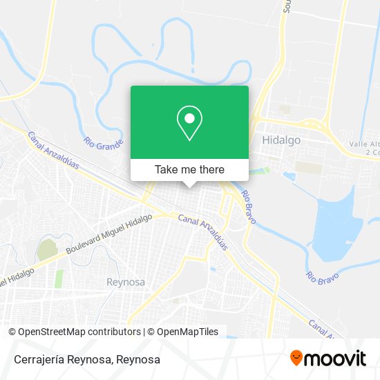Cerrajería Reynosa map