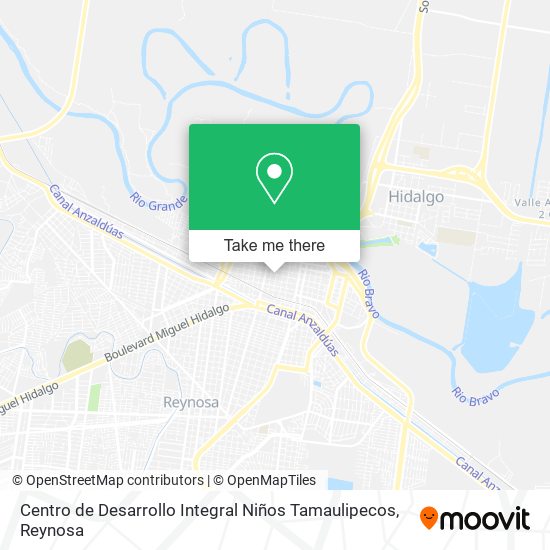 Mapa de Centro de Desarrollo Integral Niños Tamaulipecos