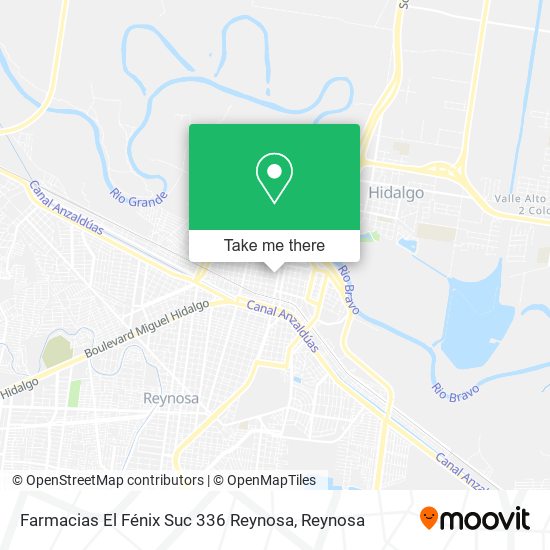 Farmacias El Fénix Suc 336 Reynosa map