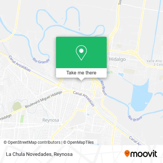 La Chula Novedades map