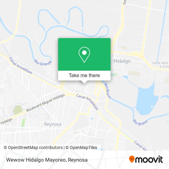 Wewow Hidalgo Mayoreo map