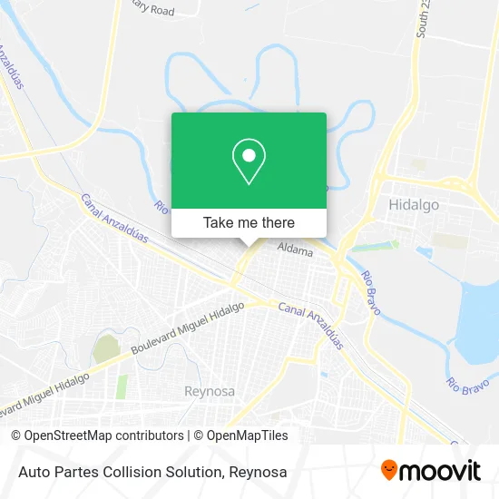 Auto Partes Collision Solution map