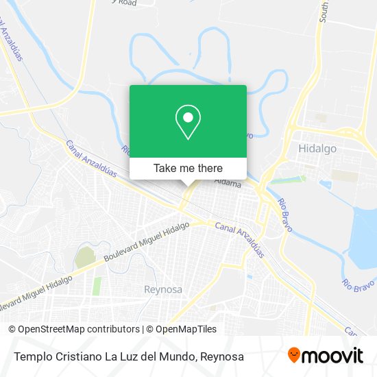 Mapa de Templo Cristiano La Luz del Mundo