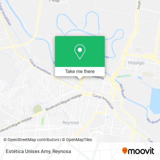 Mapa de Estética Unisex Amy