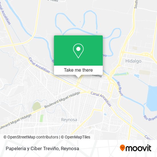 Mapa de Papeleria y Ciber Treviño