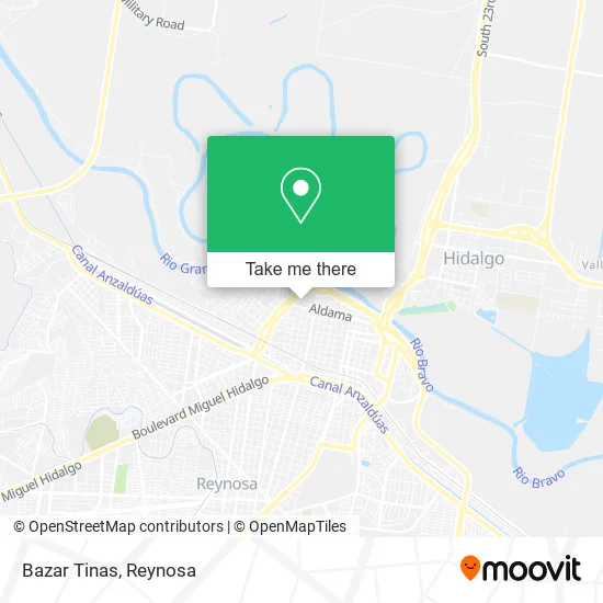 Bazar Tinas map