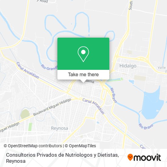Mapa de Consultorios Privados de Nutriologos y Dietistas