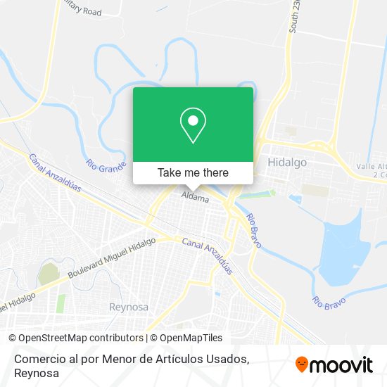 Comercio al por Menor de Artículos Usados map