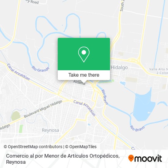 Comercio al por Menor de Artículos Ortopédicos map