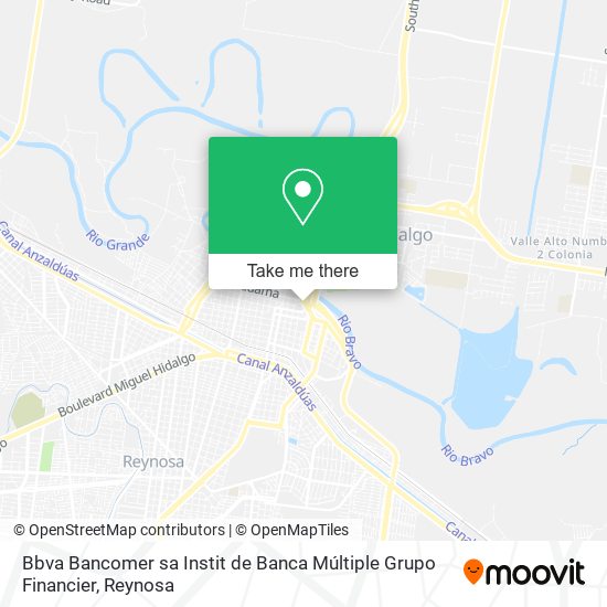 Bbva Bancomer sa Instit de Banca Múltiple Grupo Financier map