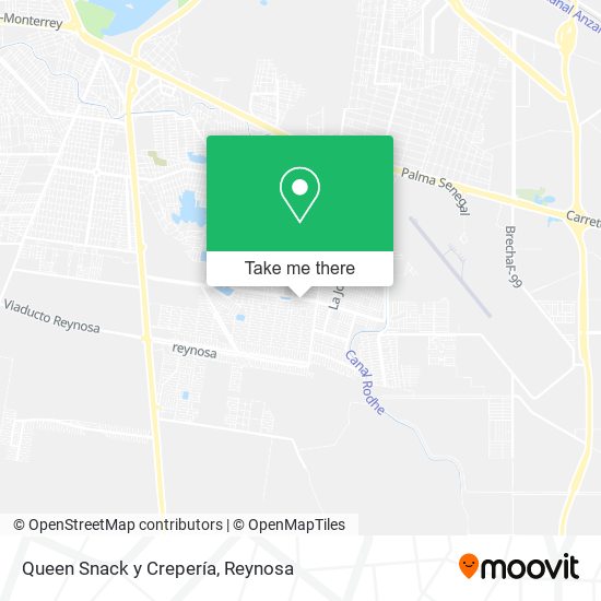 Queen Snack y Crepería map