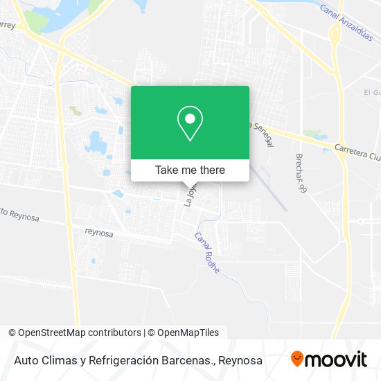 Auto Climas y Refrigeración Barcenas. map