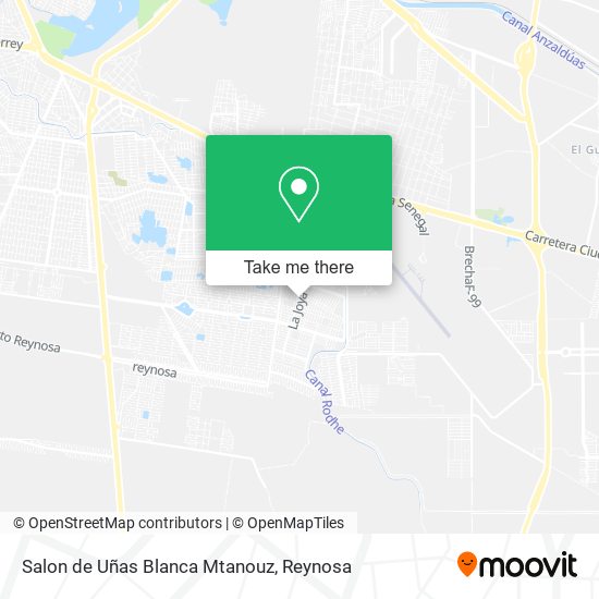 Salon de Uñas Blanca Mtanouz map