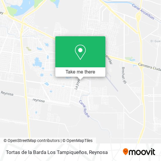 Tortas de la Barda Los Tampiqueños map