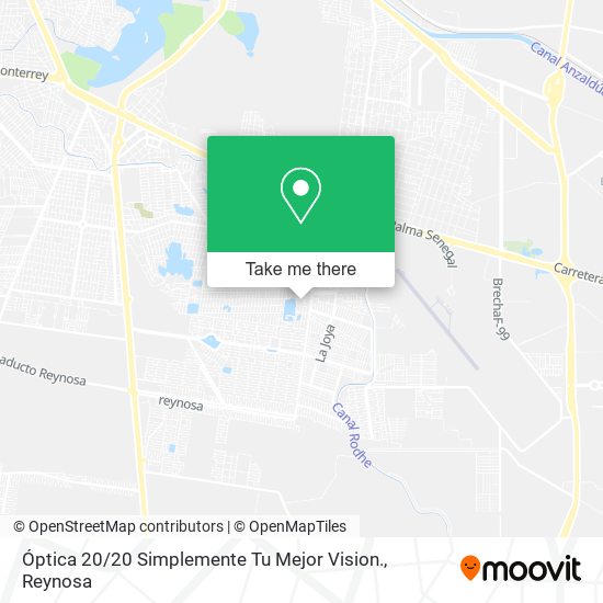 Óptica 20 / 20 Simplemente Tu Mejor Vision. map