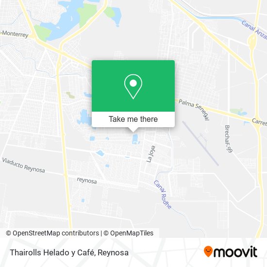 Mapa de Thairolls Helado y Café