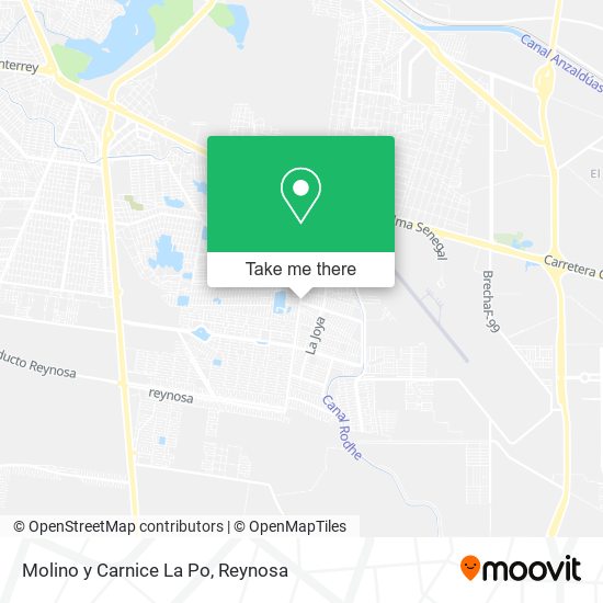 Molino y Carnice La Po map