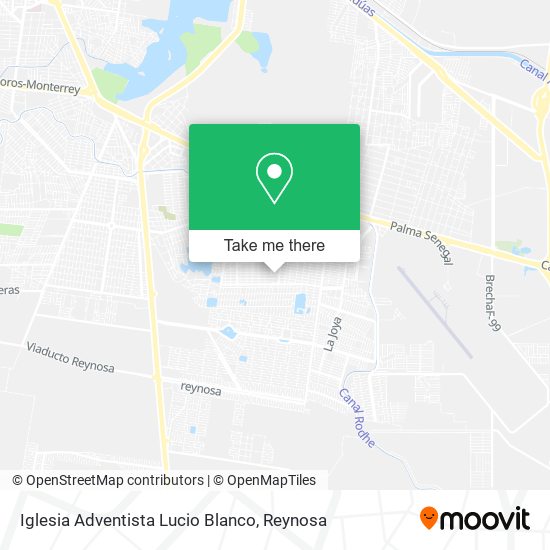 Iglesia Adventista Lucio Blanco map