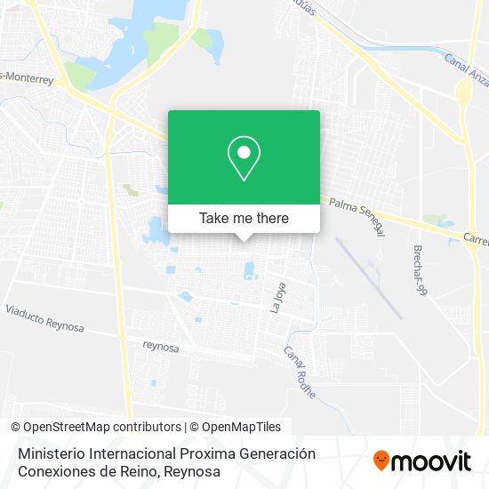 Mapa de Ministerio Internacional Proxima Generación Conexiones de Reino