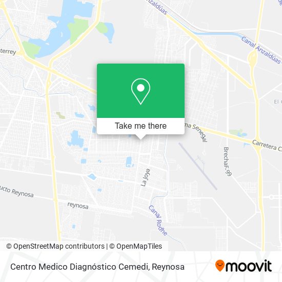 Centro Medico Diagnóstico Cemedi map