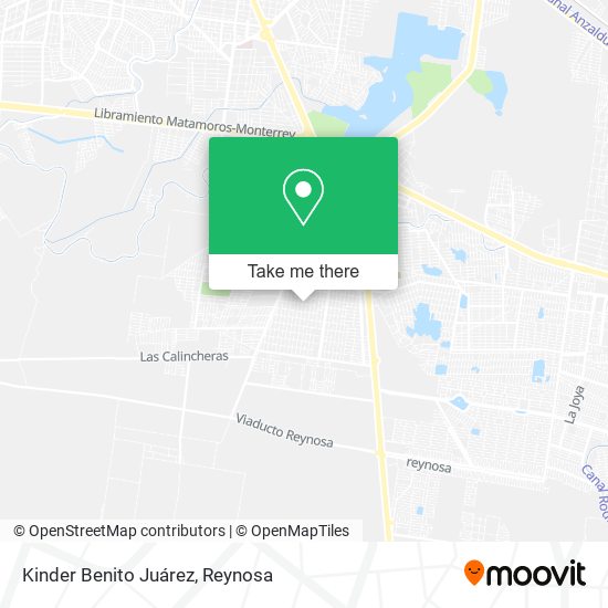 Kinder Benito Juárez map
