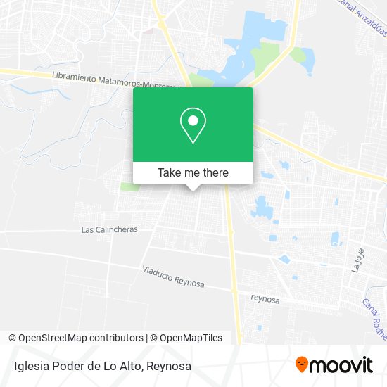 Iglesia Poder de Lo Alto map
