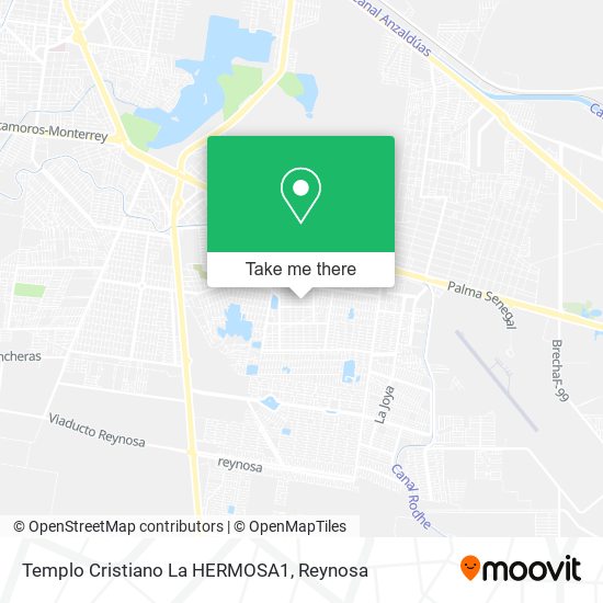 Templo Cristiano La HERMOSA1 map