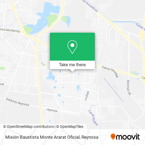 Misión Baustista Monte Ararat Oficial map