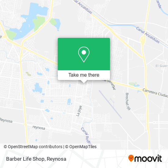 Mapa de Barber Life Shop