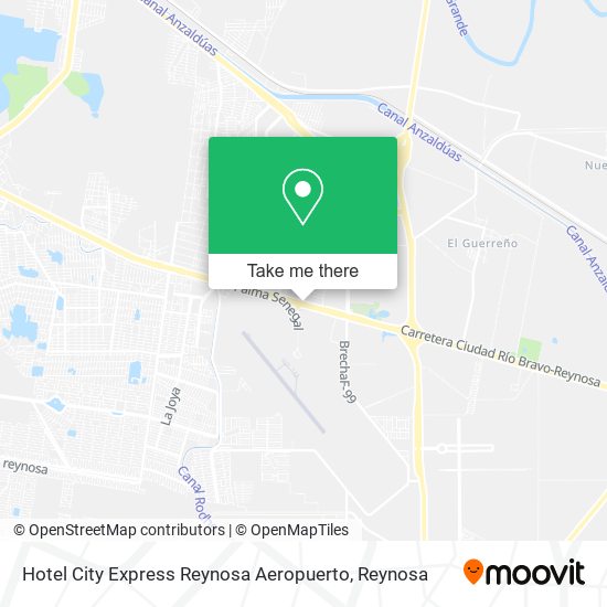 Hotel City Express Reynosa Aeropuerto map