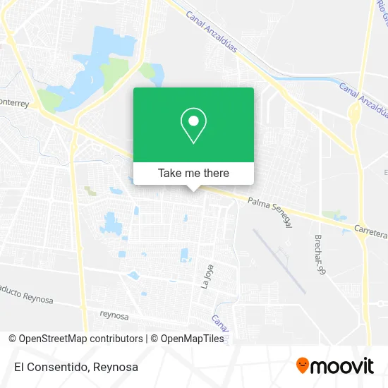 El Consentido map