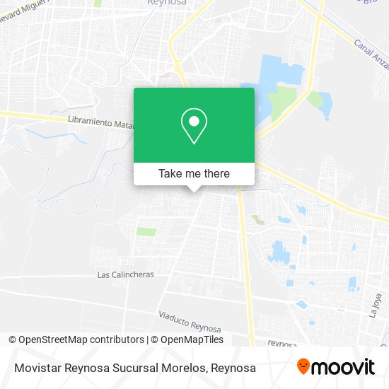 Mapa de Movistar Reynosa Sucursal Morelos