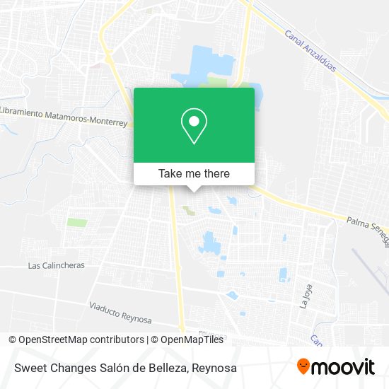 Mapa de Sweet Changes Salón de Belleza