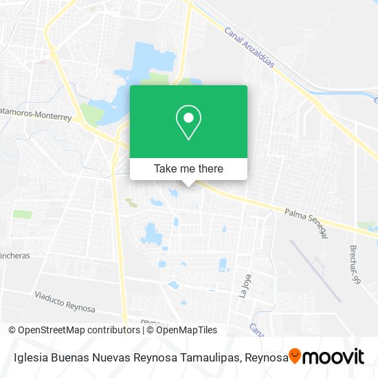 Mapa de Iglesia Buenas Nuevas Reynosa Tamaulipas