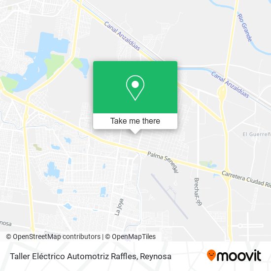 Taller Eléctrico Automotriz Raffles map