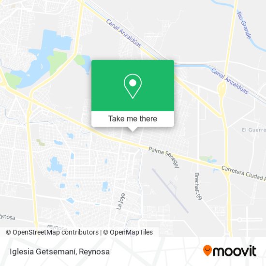 Mapa de Iglesia Getsemaní