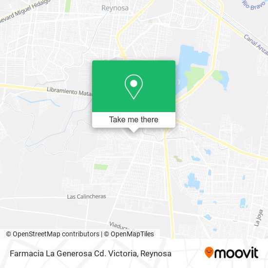 Farmacia La Generosa Cd. Victoria map