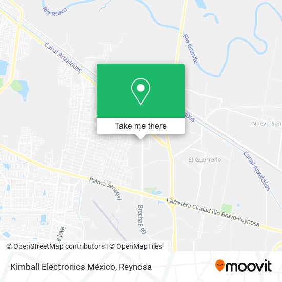 Kimball Electronics México map