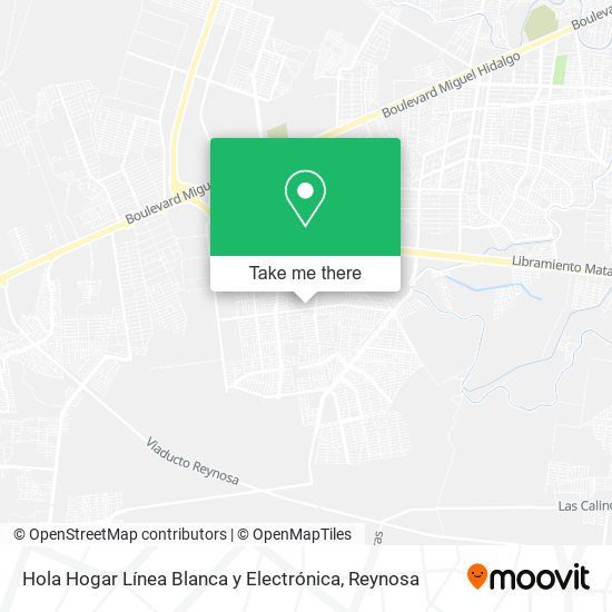 Mapa de Hola Hogar Línea Blanca y Electrónica