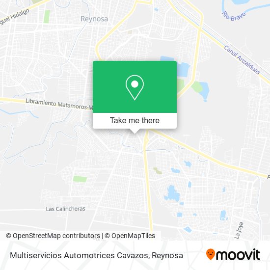 Mapa de Multiservicios Automotrices Cavazos