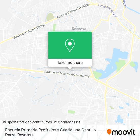 Mapa de Escuela Primaria Profr José Guadalupe Castillo Parra