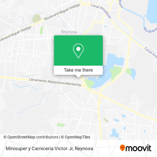 Mapa de Minisuper y Carniceria Víctor Jr