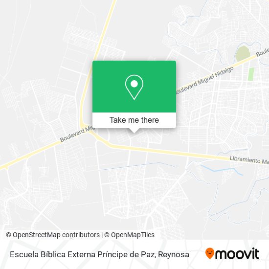 Mapa de Escuela Bíblica Externa Príncipe de Paz
