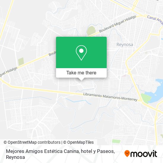 Mapa de Mejores Amigos Estética Canina, hotel y Paseos