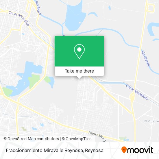 Fraccionamiento Miravalle Reynosa map