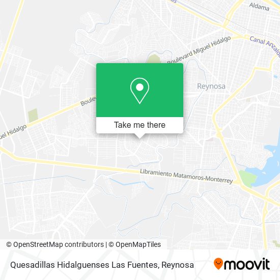 Quesadillas Hidalguenses Las Fuentes map