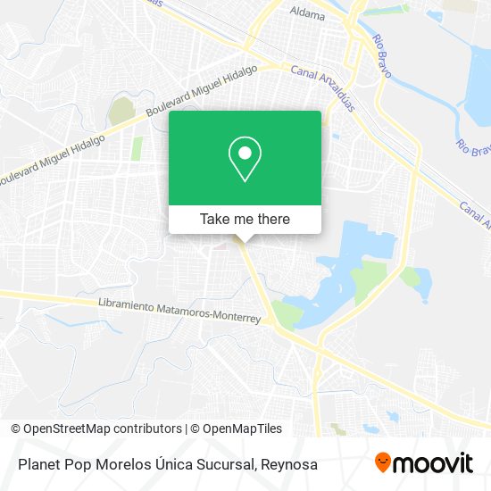 Planet Pop Morelos Única Sucursal map